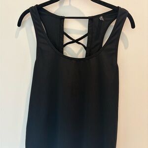 Onzie Black Crisscross Back Tank Top